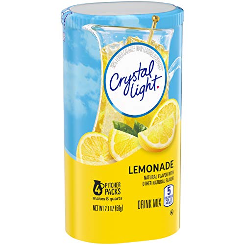 Crystal Light Sugar-Free Lemonade Drink Mix 48 Pitcher Packets,