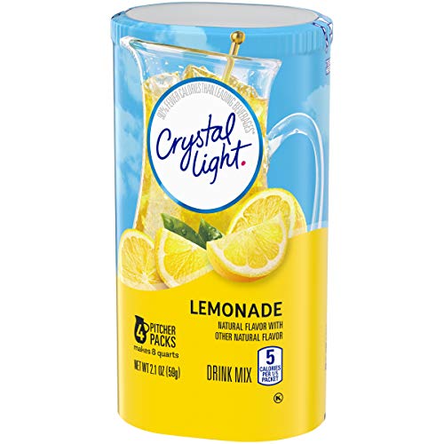 Crystal Light Sugar-Free Lemonade Drink Mix 48 Pitcher Packets,