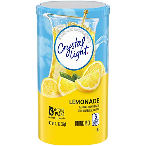 Crystal Light Sugar-Free Lemonade Drink Mix 48 Pitcher Packets,