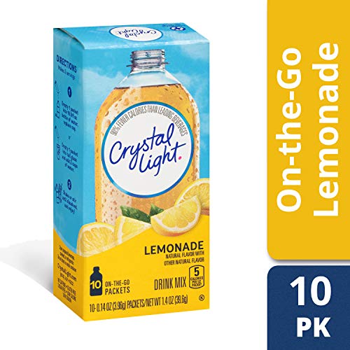 Crystal Light Sugar-Free Lemonade Drink Mix 120 On-The-Go Packe