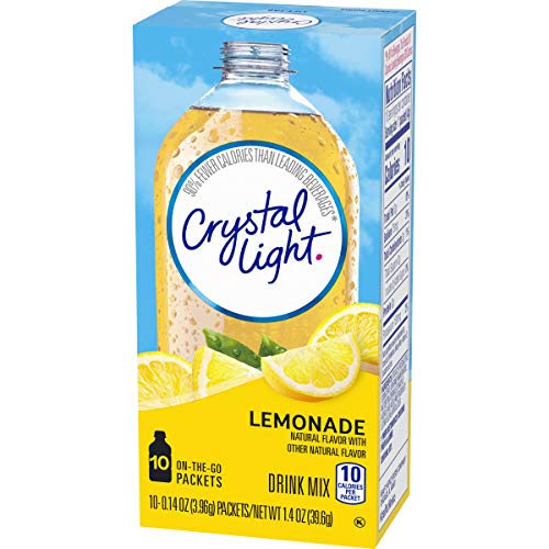 Crystal Light Sugar-Free Lemonade Drink Mix 120 On-The-Go Packe