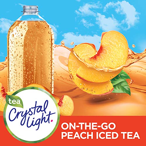 Crystal Light Peach Iced Tea Drink Mix, 10 Count Pack Of 12