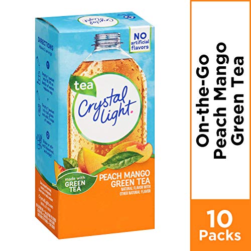 Crystal Light Sugar-Free Peach Mango Green Tea Drink Mix 10 On-