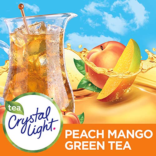 Crystal Light Peach Mango Green Tea Drink Mix 5 Pitcher Packets