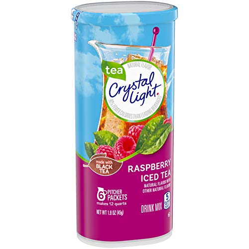 Crystal Light Raspberry Iced Tea Drink Mix 72 Pitcher Packets,