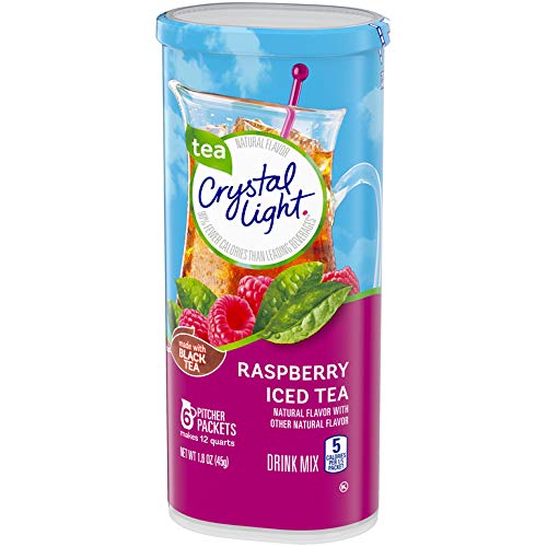 Crystal Light Raspberry Iced Tea Drink Mix 72 Pitcher Packets,