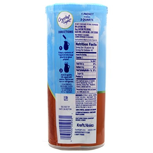 Crystal Light Sweet Tea, 12-Quart 1.56-Ounce Canister Pack Of 6