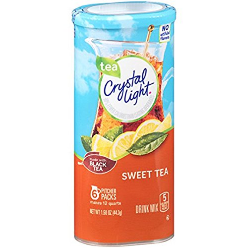 Crystal Light Sweet Tea Drink Mix 12 Quart=6 Packets New Flavo
