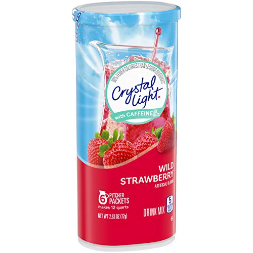 Crystal Light Wild Strawberry Energy Drink Mix With Caffeine 72