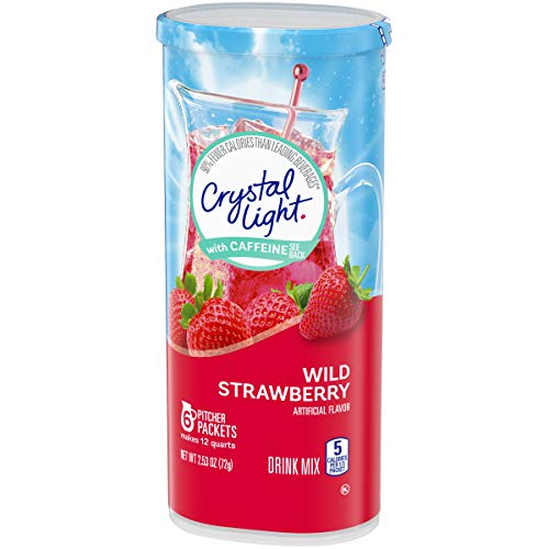 Crystal Light Wild Strawberry Energy Drink Mix With Caffeine 72