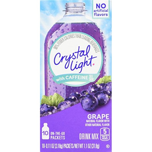 Crystal Light On The Go Energy Grape - Caffeine Energy Releasing...