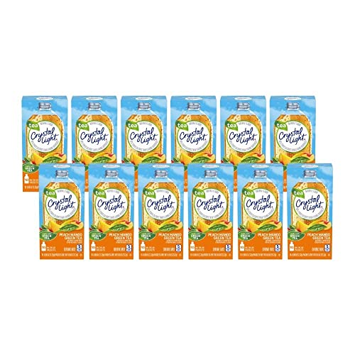 Crystal Light On The Go Peach Mango Green Tea Drink Mix, 10-Pack