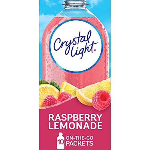 Crystal Light Raspberry Lemonade Drink Mix 10 On-The-Go Packets
