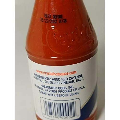 Crystal Hot Sauce Louisianas Pure Hot Sauce 6 Oz Pack Of 3