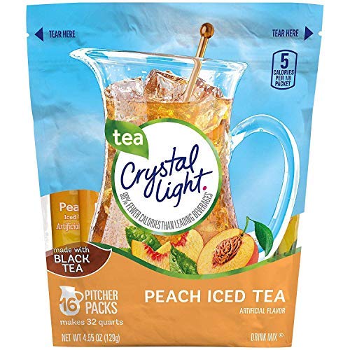 Crystal Light Peach Tea Sticx 16 Ct Pack Of 2