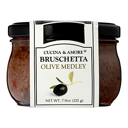 Cucina &Amp; Amore Bruschetta Sauce, Black Olive, 7.9 Ounce Pack Of 6