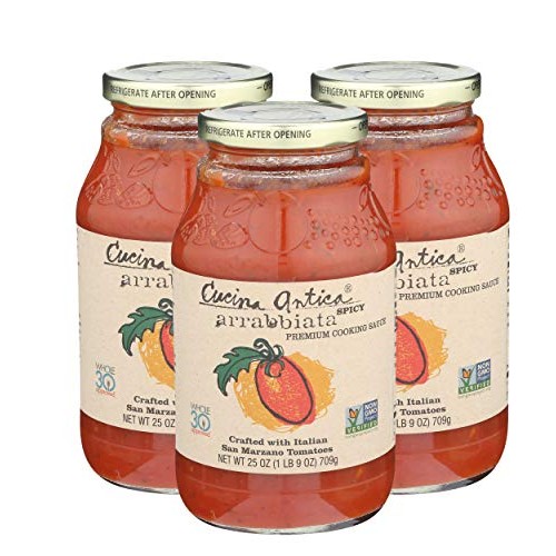 Cucina Antica Pasta Sauce, Spicy Arrabbiata, 25 Ounce Pack Of 3