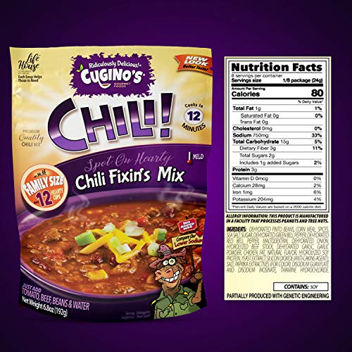 Cuginos Gourmet Foods Chili Fixins Mix, 6-Pack