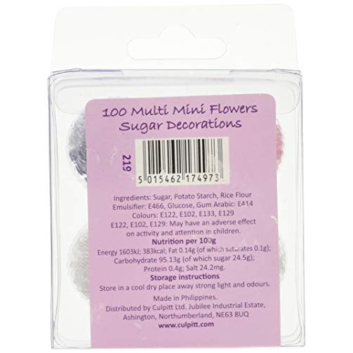 Mini Flowers - Assorted Colours - 100 Pack