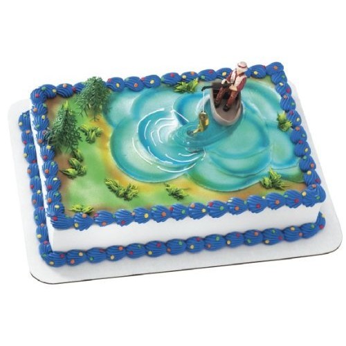Fishing Action Set Cake Decorating Kit 4 Pieces