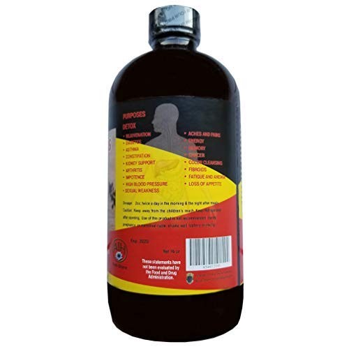 Aih Extra Strong Black Seed Bitters Detox Beverage [Brown - 16 Oz.]