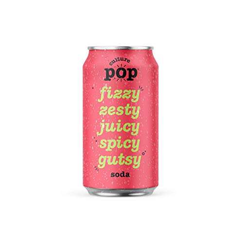 Culture Pop Sparkling Probiotic Soda | 40 Calories Per Can, Vega