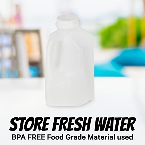 juice bottles – Set of 6 HDPE Plastic Juice Bottles with Caps – ...