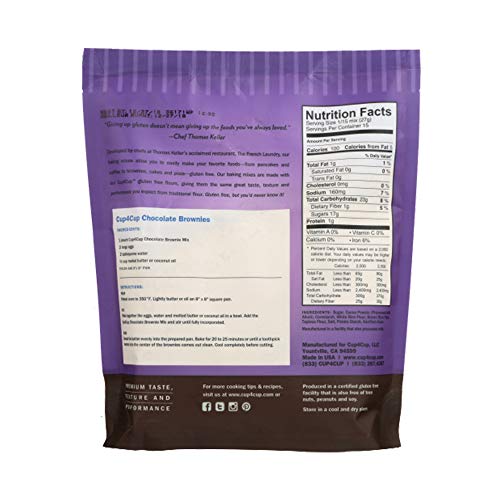 Cup 4 Cup Gluten Free Chocolate Brownie Mix, 14.25 Oz