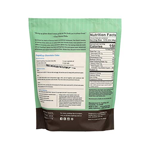 Cup4Cup Chocolate Cake Mix, 1.32 Lbs