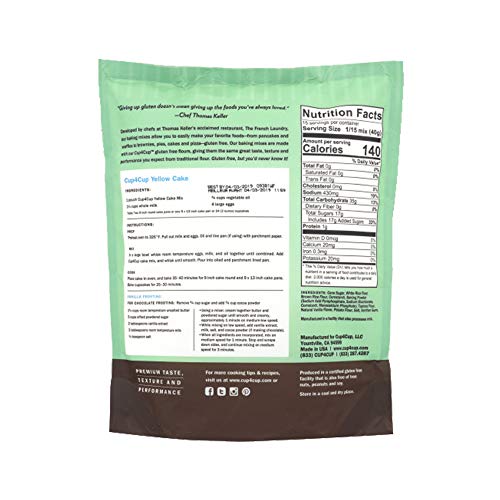 Cup4Cup Yellow Cake Mix, 1.32 Lbs