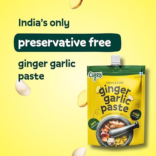 CURRYiT Ginger Garlic Paste, 450g 15.8 Ounce, Pack of 3 No Pre...