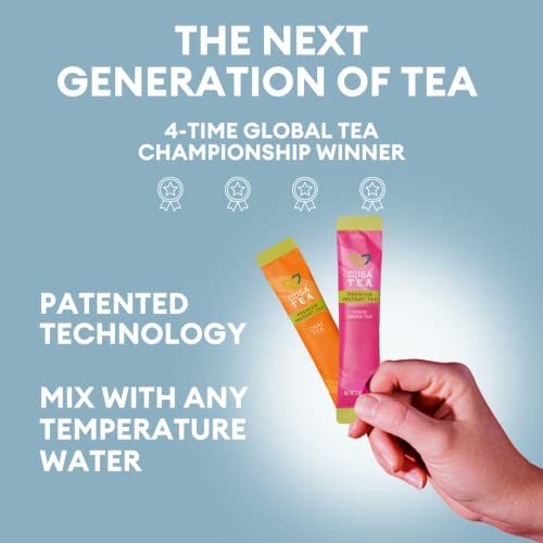Cusa Tea & Coffee, Green & Black Tea Variety Pack. Premium Insta...