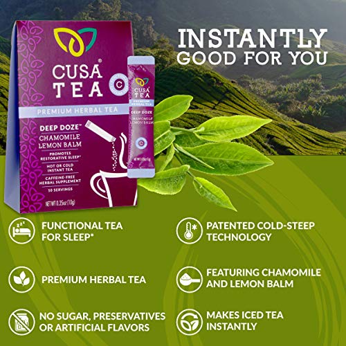 Cusa Tea: Deep Doze Herbal Tea - Chamomile And Lemon Balm Promot