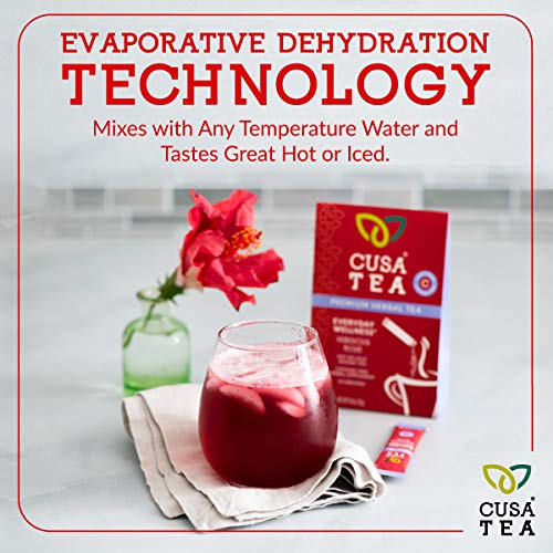 Cusa Tea: Everyday Wellness Herbal Tea - Caffeine Free - Hibiscu