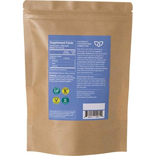 Cusa Tea: Everyday Wellness Herbal Tea - No Caffeine - Hibiscus,