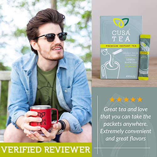 Cusa Tea: Lemon Black Premium Instant Tea - Real Fruit And Spice