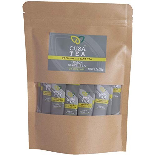 Cusa Tea: Lemon Black Premium Instant Tea - Real Fruit And Spice