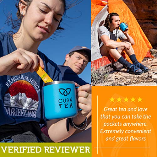 Cusa Tea: Mango Green Premium Instant Tea - Real Fruit And Spice