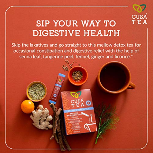 Cusa Tea: Mellow Movement Herbal Tea - Gentle Laxative Tea With
