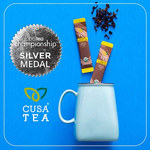 Cusa Tea: Organic English Breakfast Premium Instant Tea - 100% O