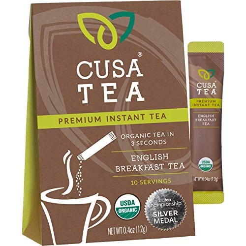 Cusa Tea: Organic English Breakfast Premium Instant Tea - 100% O