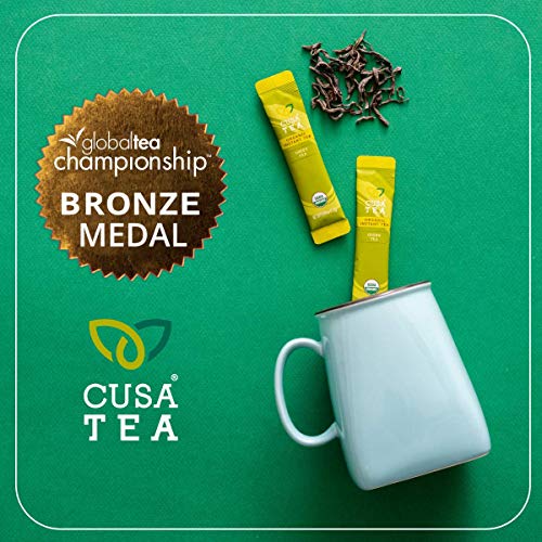 Cusa Tea: Organic Green Premium Instant Tea - 100% Organic Tea -