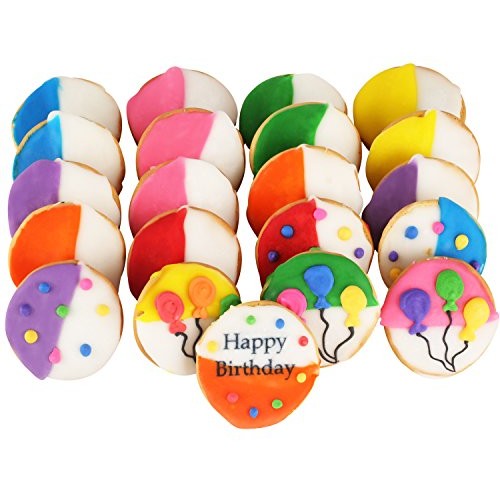 Happy Birthday Cookie Gift Basket Tin Filled With 21 Individuall