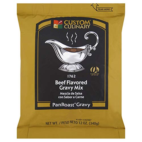 Custom Culinary Panroast Beef Flavored Gravy Mix, 12 Ounce -- 8