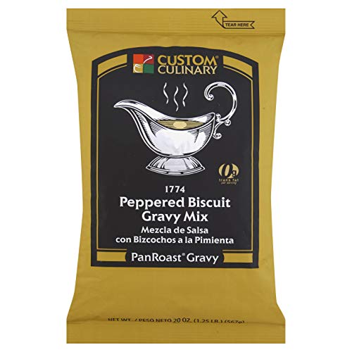 Custom Culinary Panroast Peppered Biscuit Gravy Mix, 20 Ounce -