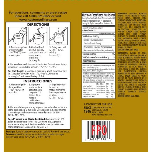 Custom Culinary Panroast Gravy Mix, Turkey, 12 Ounce