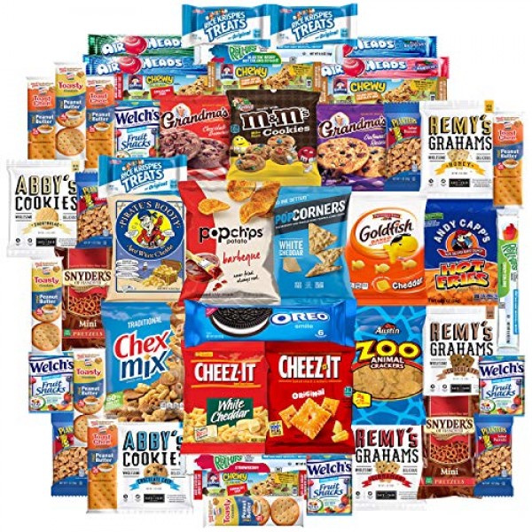 Cookies Chips & Candy Snacks Assortment Bulk Sampler by Variety ...