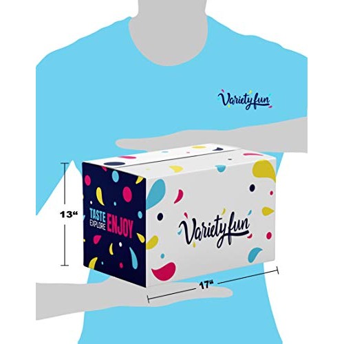 Variety Fun Care Package 100 Count Snacks Assortment Gift Box