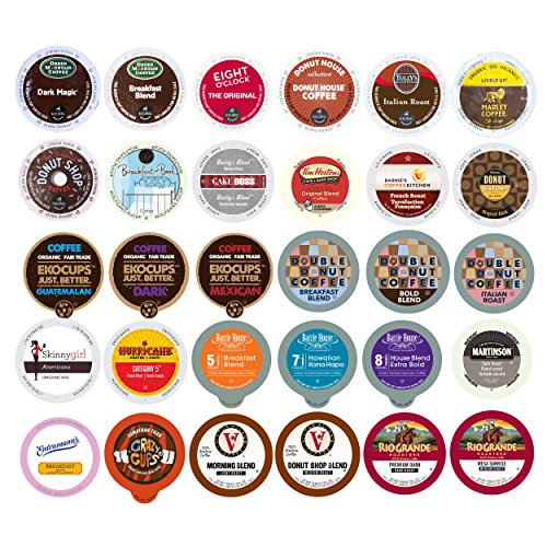 30-Count Coffee Single Serve Cups For Keurig K-Cup Brewers Varie