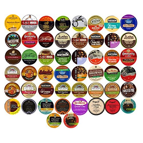 50 Cup Super Variety Sampler! CoffeeTeaCocoaDecaf 50